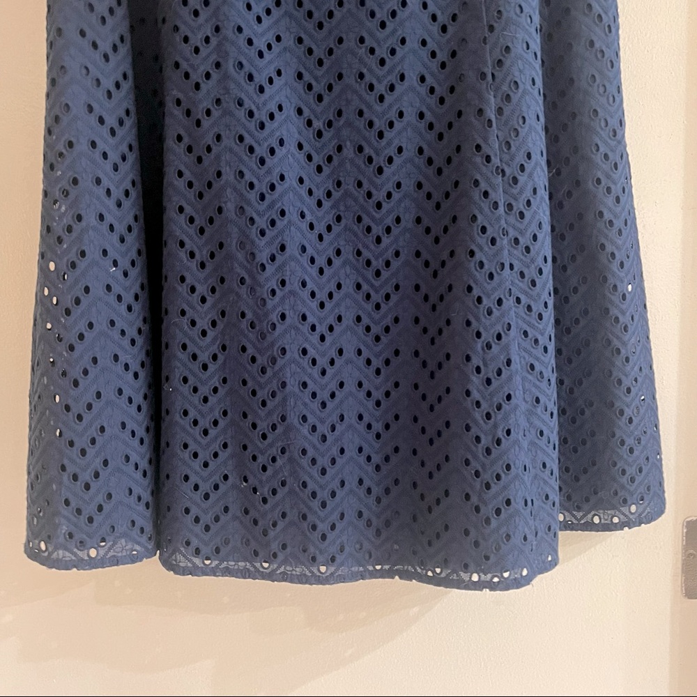 Liz Claiborne Navy Blue Sleeveless Dress - Picture 3 of 7